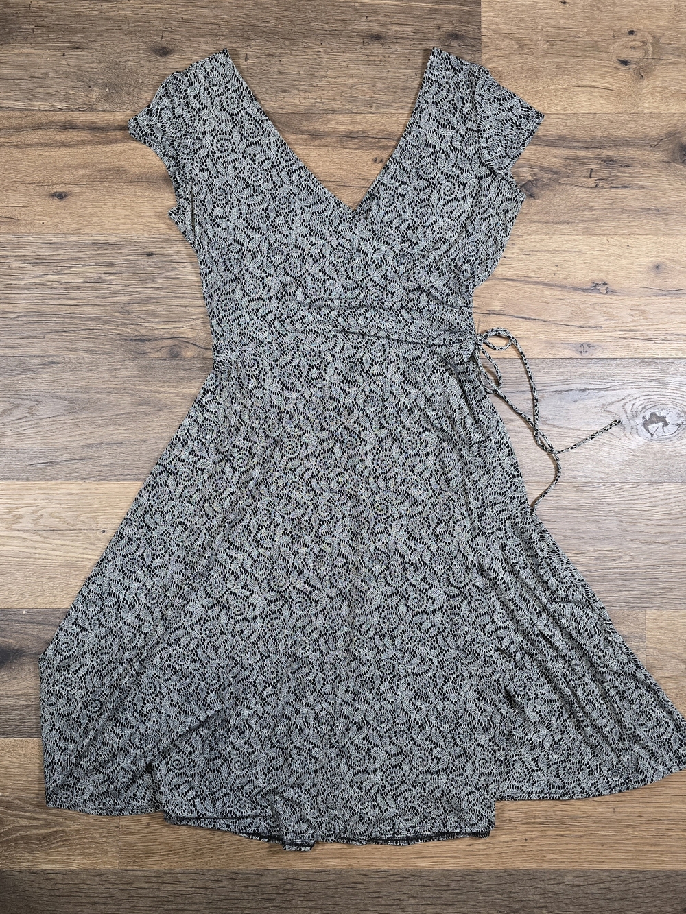 London Times Petites Womens Dress - Black And White Pattern